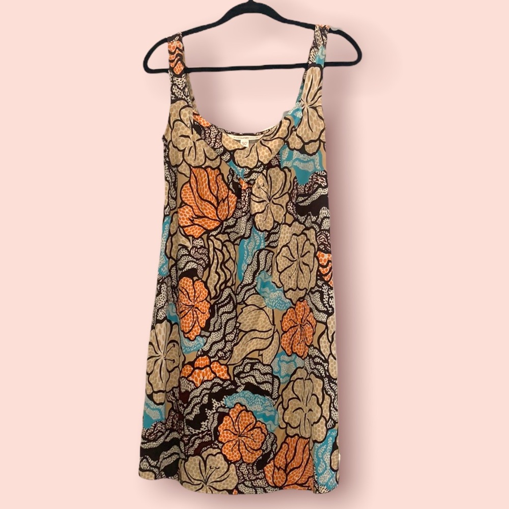 Vintage Diane Von Furstenberg floral mini dress size 2